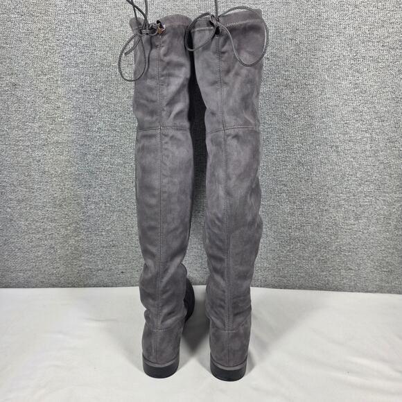 STUART WEITZMAN LOWLAND GRAY SUEDE OTK BOOTS SIZE 37 – RUSSELL & BROMLEY COLLAB - Picture 4 of 13